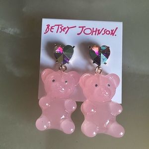 Betsey Johnson pink large gummy bear